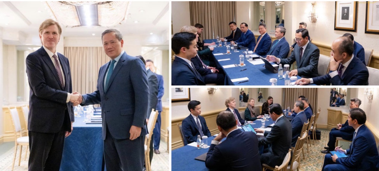 សម្តេចបវរធិបតី ហ៊ុន ម៉ាណែត ជួបពិភាក្សាការងារជាមួយលោក Elbridge A. Colby អនុរដ្ឋមន្ត្រីសង្គ្រាមសហរដ្ឋអាមេរិក