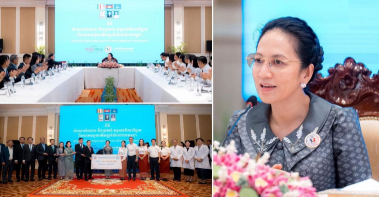 លោកជំទាវបណ្ឌិត ពេជ ចន្ទមុន្នី ហ៊ុនម៉ាណែត អញ្ជើញទទួលថវិកាចំនួន “៤៣៤លានរៀល” ពី សមាគមអ្នកអភិវឌ្ឍន៍លំនៅឋានកម្ពុជា